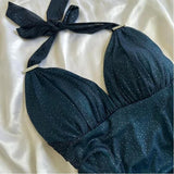 Gorgeous Shiny Beaded Sweetheart Halter-neck Long Sheath Prom Dress Party Dress Evening Dress HZ1024