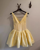 Vintage Cute A-Line Homecoming Dress V-neck Party Dress Short Cocktail Dress HZ1024