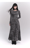 New Simple Fashion Gray Design Long-sleeved Dress HZ1024