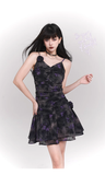 Simple Fashion Design Floral Pattern Women Spaghetti Strap Dress HZ1024