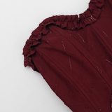 Vintage Burgundy Sweetheart Strapless A-Line Sleeveless Short Summer Dresses Party Dress Homecoming Dress HZ1024