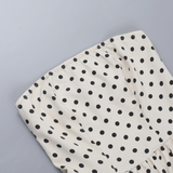 Vintage Dot Pattern Strapless A-Line Short Summer Dresses Party Dress Homecoming Dress HZ1024