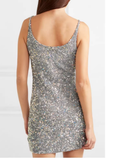 Fashion Silvery Sequin Design A-line Sleeveless Party Dress Homecoming Dress HZ1024