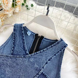 New Tank Top High-waisted Denim skirt For Women HZ1024