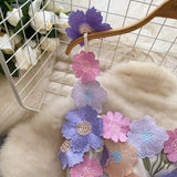 New Haute Couture Floral Embroidery High-waisted Elegant Halter Dress HZ1024