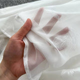 Fashion French High Sense V-neck High Waist Slimming Embroidery White Spaghetti Strap Dress HZ1024