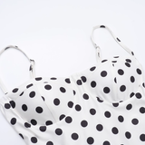 Cute Dot Pattern Sweetheart Spaghetti Strap Sheath Long Summer Dress Prom Dress Evening Dress HZ1024