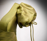 Green V-Neck Long Prom Dresses, A-Line Evening Dresses HZ1024