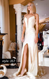 Simple Black satin long prom dress, black evening dress HZ1024