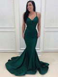 Simple green mermaid long prom dress, mermaid evening dress HZ1024