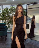 Black Party Dinner Dress, Prom Dress, Wedding Reception Dress, Bridesmaid Dress, Bespoke Birthday Dress, HZ1024