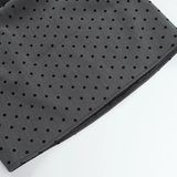 Vintage Gray Dot Pattern Spaghetti Strap Sheath Short Summer Dresses Party Dress Homecoming Dress HZ1024