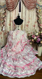 Vintage Pink Sweetheart Strapless Beaded Sweet 16 Quinceanera A-Line Evening Dress Ball Gown HZ1024