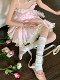 Cute Pink Sweetheart Princess Style Tiered A-Line Design Spaghetti Strap Short 18th Birthday Party Dress Homecoming Dress HZ1024