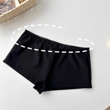 New Fashion Fake Two-piece Dress Design Black A-line Sleeveless Spaghetti Strap Dress HZ1024