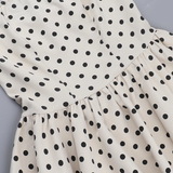 Vintage Dot Pattern Strapless A-Line Short Summer Dresses Party Dress Homecoming Dress HZ1024