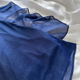 Vintage Gradient Navy Blue/Purple Exquisite Beaded Halter-neck Sheath Prom Dress Evening Dress HZ1024