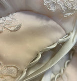 Retro Light Pink Sweetheart Applique Strapless Tulle Sweet 16 Quinceanera A-Line Evening Dress Ball Gown HZ1024