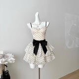 New Fashion Polka Dot Design A-line Sleeveless Spaghetti Strap Dress HZ1024
