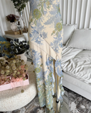 Sweet Strapless Floral Design Irregular Hem A-line Women Dress HZ1024