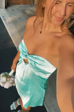 Chic Strapless Sweetheart Backless Sheath Sleeveless Short Party Dress Homecoming Dress HZ1024