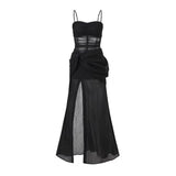 New Fashion Floral Design A-line Sleeveless Spaghetti Strap Puffy Dress HZ1024