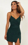Vintage Dark Green V-neck Short Sheath Party Dress Cocktail Dress Homecoming Dress HZ1024
