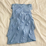 New Style Light Blue Bodycon Design Strapless Homecoming Dress HZ1024