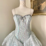 Charming Light Blue Sequined Design Elegant Mesh Spaghetti Strap Homecoming Dress HZ1024