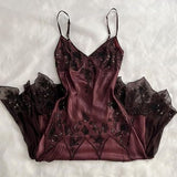 Vintage Beaded Embroidery V-neck Mermaid Prom Dress Party Dress Evening Dress HZ1024