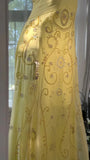 Shiny Yellow Sequined Sweetheart Chiffon A-Line Prom Dress Evening Dress HZ1024