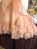 Vintage Champagne Sweetheart Halter Dress Design A-line Chiffon Party Dress Homecoming Dress HZ1024