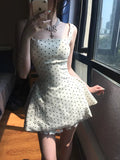 Vintage Polka Dot A-Line Lace-up Short Party Dress Cocktail Dress Homecoming Dress HZ1024