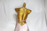Elegant Pink Satin Mermaid Prom Dress Party Dress Evening Dress HZ1024