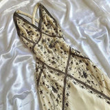 Vintage Ivory V-neck Embroidery Mermaid Prom Dress Party Dress Evening Dress HZ1024