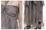 Simple Fashion Beach Party Chiffon Halter Dress HZ1024