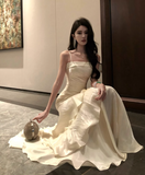 New Elegant Stylish Irregular Design Spaghetti Strap Dress HZ1024