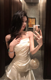 New Elegant Stylish Irregular Design Spaghetti Strap Dress HZ1024