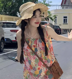 New Stylish Design Beach Holiday Casual Floral Dress HZ1024