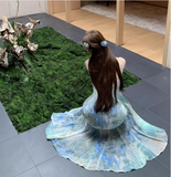 New Stylish Floral Design Elegant Casual Spaghetti Strap Dress HZ1024