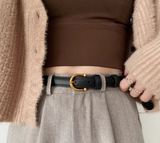 New Fashion Genuine Leather Simple Design Lady Belt HZ1024