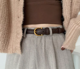 New Fashion Genuine Leather Simple Design Lady Belt HZ1024