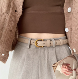 New Fashion Genuine Leather Simple Design Lady Belt HZ1024