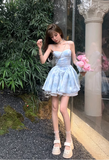 New Fashion Floral Design A-line Sleeveless Spaghetti Strap Puffy Dress HZ1024