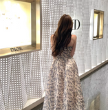 New Fashion Floral Design Long A-line Strapless Dress HZ1024