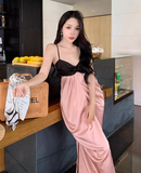 New Fashion Sleeveless Design A-line Beach Holiday Spaghetti Strap Dress HZ1024