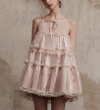 New Fashion Champagne A-line Tulle Short Party Dress Homecoming Dresses HZ1024
