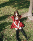 Vintage Burgundy A-Line Homecoming Dress Beaded Short Puff Sleeves Party Dress A-Line Cocktail Dress HZ1024