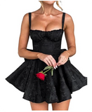 Vintage A-Line Bowknot Homecoming Dress Satin Party Dress Short Cocktail Dress HZ1024