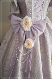Gorgeous Lilac Sweet 16 Quinceanera A-Line Sweetheart Pearl 3D Flowers Spaghetti Strap Evening Dress Ball Gown HZ1024